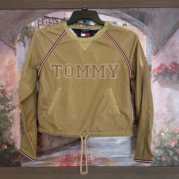 Tommy Hilfiger Y2K Vintage millennium pullover shirt jacket mesh 90’s medium M - Picture 4 of 12